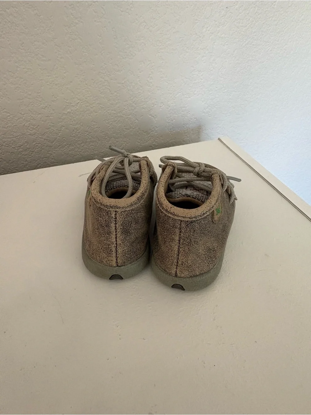 Twisted X Tan and Gray Kids Lace-Up Casual Shoes